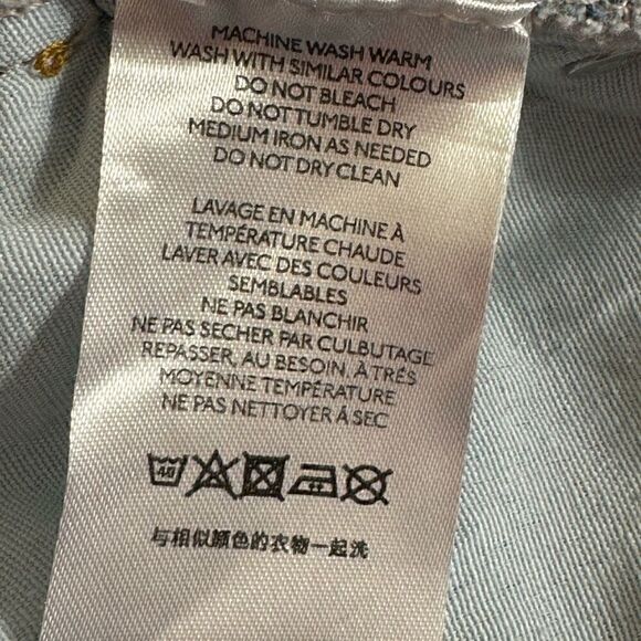 BDG shorts womens Sz 27 jeans summer cut out distress Blue Denim Ripped Western - Picture 11 of 12